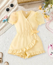 Load image into Gallery viewer, Yellow Ruffled Romper