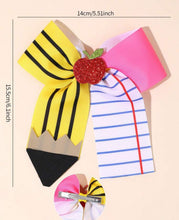 Load image into Gallery viewer, Paper &amp; Pencil Bow