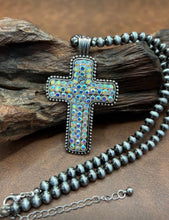 Load image into Gallery viewer, Navajo Pearl Cross Necklace