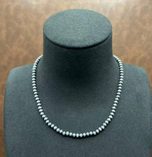 Load image into Gallery viewer, Checkered Bar /Navajo Pearl Necklace Set