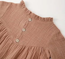 Load image into Gallery viewer, Cotton Ruffled Dress