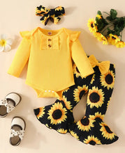 Load image into Gallery viewer, Sunflower Print Outfit