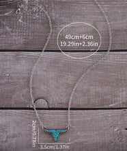 Load image into Gallery viewer, Turquoise Longhorn Chain