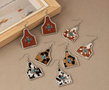 Load image into Gallery viewer, Cattle tag Earrings