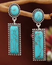 Load image into Gallery viewer, Vintage turquoise drop earrings