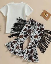Load image into Gallery viewer, Moody Fringe Cow Outfit