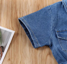 Load image into Gallery viewer, Denim Romper