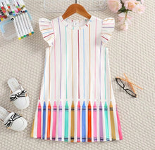 Load image into Gallery viewer, Off White Crayon Dress