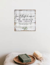 Load image into Gallery viewer, Narrate Thoughts Metal Sign