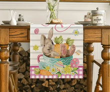 Load image into Gallery viewer, Basket of Bunny Table Runner