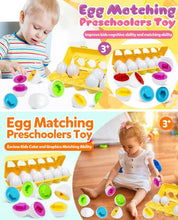 Load image into Gallery viewer, Montessori Matching Eggs