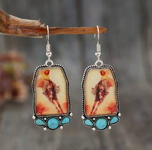 Load image into Gallery viewer, Geometric Cowgirl Earrings