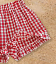 Load image into Gallery viewer, Red Checkered Shorts