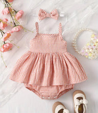 Load image into Gallery viewer, Checkered Summer Romper