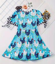Load image into Gallery viewer, Checkered Chicken Dress