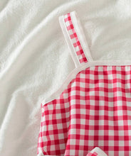 Load image into Gallery viewer, Red Checkered Short Set