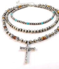 Load image into Gallery viewer, Cross Pendant Necklace Set