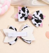 Load image into Gallery viewer, Pink Cow Bows