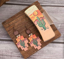 Load image into Gallery viewer, Western Claw Clip/Earring Set
