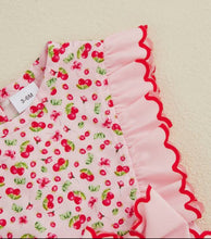 Load image into Gallery viewer, Cherry Bubble Romper