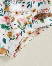 Load image into Gallery viewer, Floral Cow Bummie Outfit