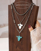 Load image into Gallery viewer, Layered Cow Necklace