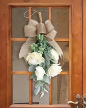 Load image into Gallery viewer, Rustic Rose Farmhouse Wreath
