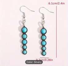Load image into Gallery viewer, Vintage Drop Stone Earrings