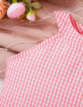 Load image into Gallery viewer, Checkered Flower Short Set