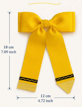 Load image into Gallery viewer, Pink Crayon Bow