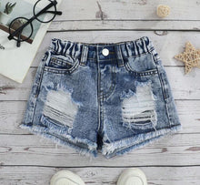 Load image into Gallery viewer, Ripped Denim Shorts