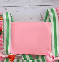 Load image into Gallery viewer, Striped Strawberry Romper/Hat