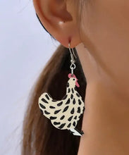 Load image into Gallery viewer, Spotted Chicken Earrings