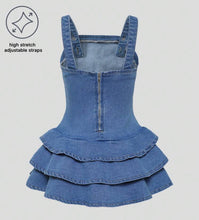 Load image into Gallery viewer, Jean Ruffled Dress