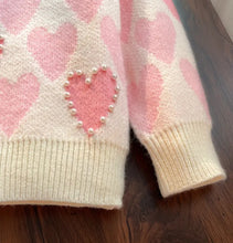 Load image into Gallery viewer, Pearl Heart Sweater