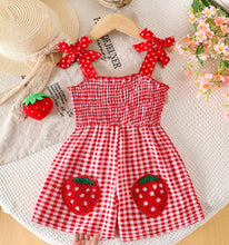 Load image into Gallery viewer, Strawberry Romper