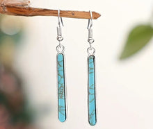 Load image into Gallery viewer, Vintage Turquoise Dangle Earrings