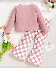 Load image into Gallery viewer, Pink Plaid Pant Outfit