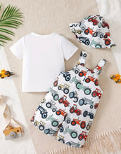 Load image into Gallery viewer, 3 pc. Boys Tractor Overalls