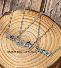 Load image into Gallery viewer, Turquoise Quote Charm chain necklace