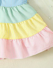 Load image into Gallery viewer, Striped Color block Cami Dress