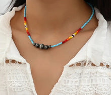 Load image into Gallery viewer, Navajo beaded necklace