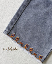 Load image into Gallery viewer, Denim Plaid Cherry Outfit