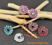 Load image into Gallery viewer, Stone Burst Heart Earrings