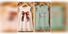 Load image into Gallery viewer, Western Fringe T-Shirt Dress
