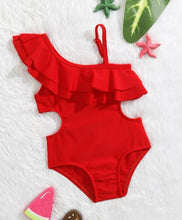 Load image into Gallery viewer, Double Ruffle One Piece Swimsuit