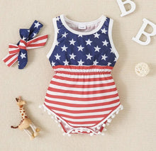 Load image into Gallery viewer, Pom Flag Onesie