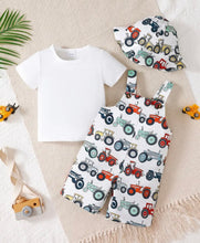 Load image into Gallery viewer, 3 pc. Boys Tractor Overalls