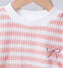 Load image into Gallery viewer, Striped Crew Neck Casual Set