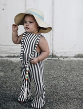 Load image into Gallery viewer, Beetlejuice Striped Romper